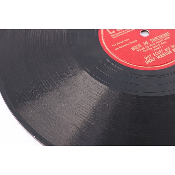 Roy Acuff, Write Me Sweetheart/I'll Forgive You But I Can't Forget 78 rpm Record - Picture 4 of 9